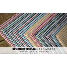 Tissu de Polyester coton 60 40 bandes & contrôles
